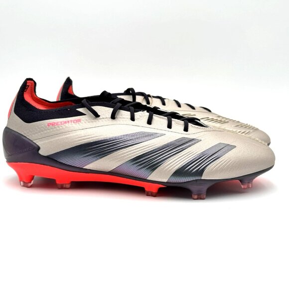 NEW adidas Predator Elite FG Soccer Cleats Men\'s Size 10 Platinum Metallic main image 4